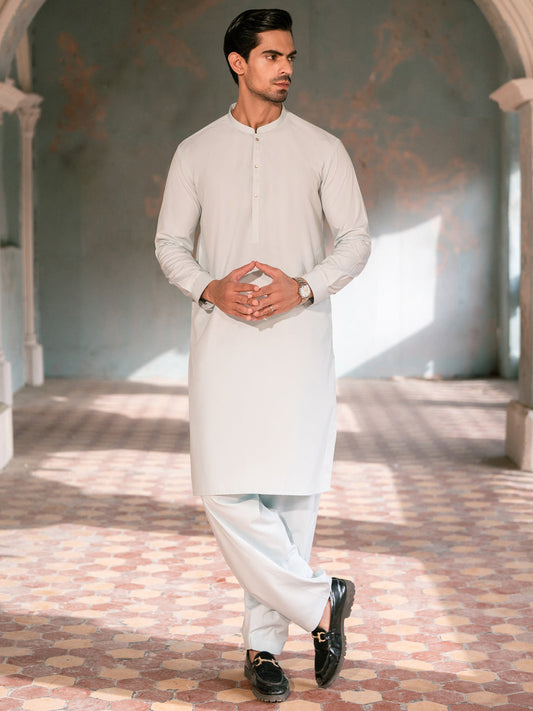 Unstitched Kameez Shalwar Suit – Sky Blue