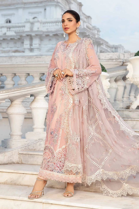 Embroidered Chiffon 3-Piece Formal Suit – Moiz Fabric