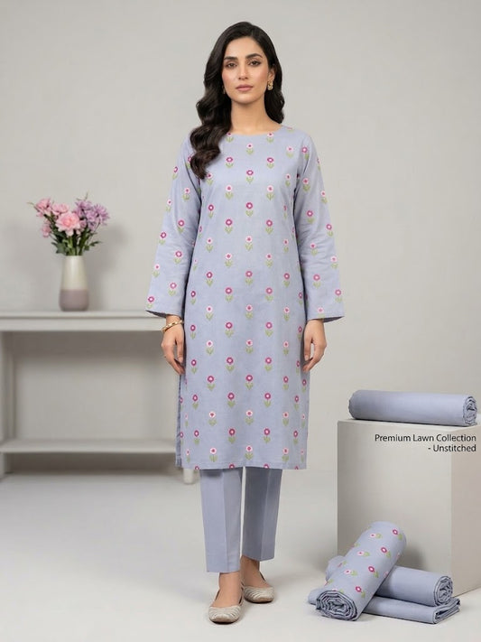 Embroidered Lawn Suit 2Pc