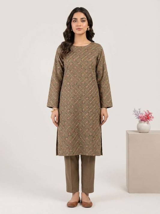 Unstitched Embroidered Lawn Sui (2 Piece)