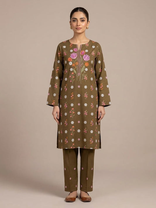 Embroidered Lawn Suit 2Pc
