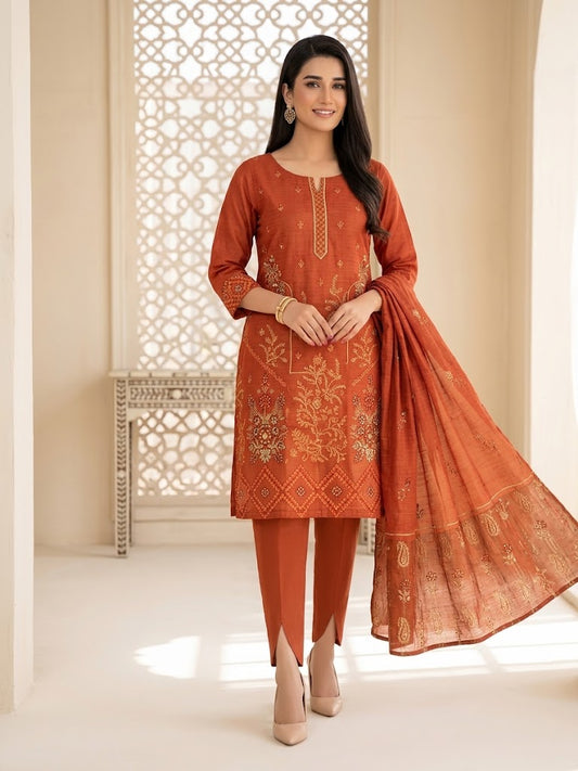 MoizFabric – Luxury Embroidered Lawn 3-Piece Suit