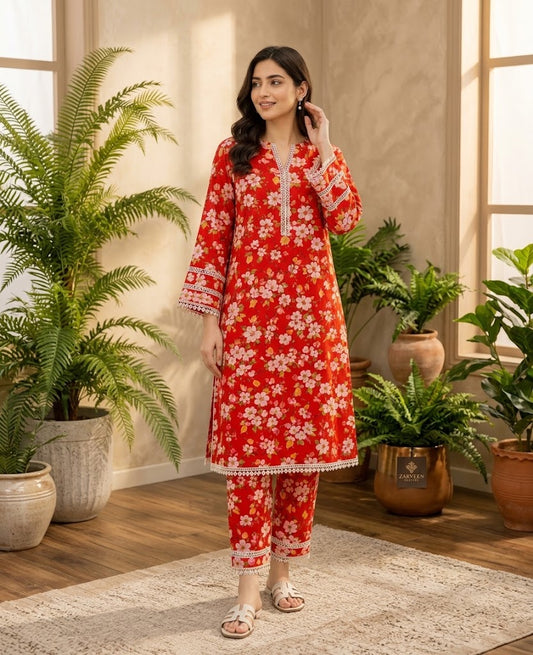 Printed Lawn 2Pc Suit