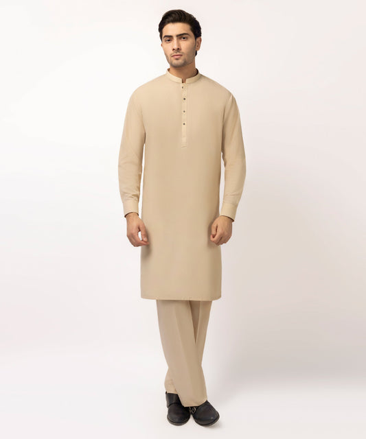 Sand Cotton Unstitched Fabric