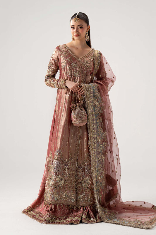 Seliora – Pink Gold & Silver Tissue Angrakha