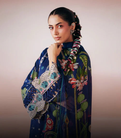Embroidered luxury lawn Suits | Moiz Fabric